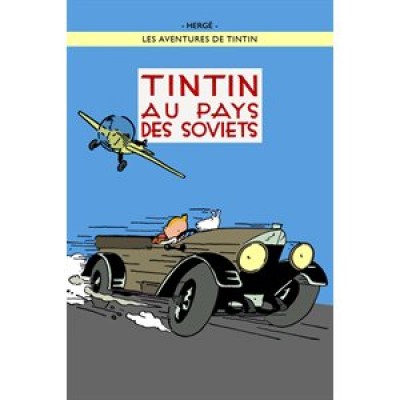 Affiche Tintin chez les Soviets - Édition couleur